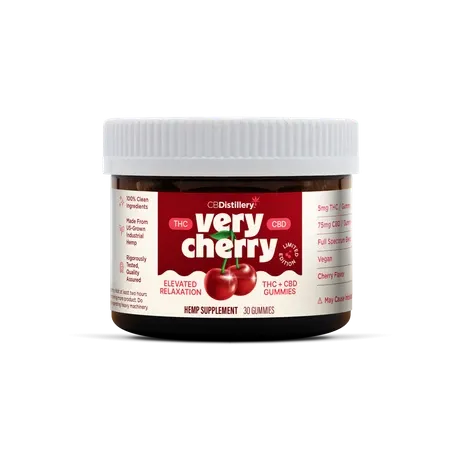 Very Cherry 5mg THC + 75mg CBD Elevated Relaxation Gummies
